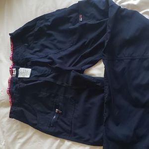 Koi lite Peace scrub pants. Navy blue. Size Medium long